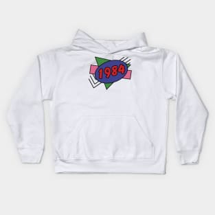 Year 1984 Retro 80s Graphic Kids Hoodie